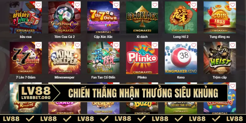 Chiến thắng nhận thưởng siêu khủng