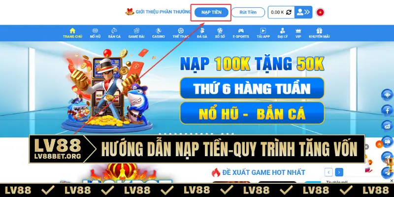 Hướng dẫn nạp tiền